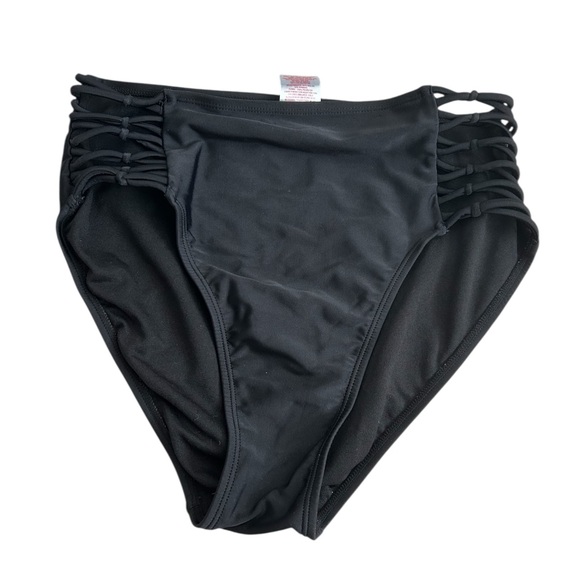 Xhilaration High-Waist Black Size Medium Bikini Bottom - Picture 1 of 4